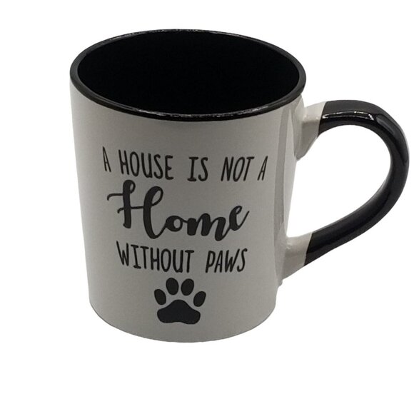 Cup Coffee Mug Gift 16 oz A House Is Not A Home Without Paws Pet Lover Gift Lg - Picture 1 of 7